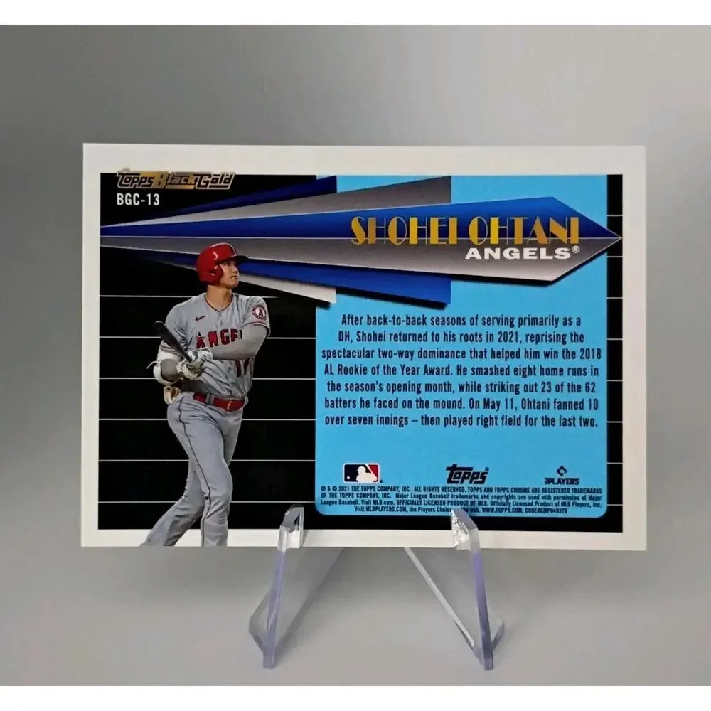 Shohei Ohtani 2021 Topps Chrome Update Series - Target Topps Black Gold #BGC-13